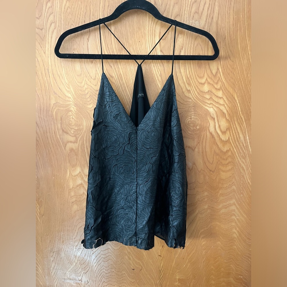 Kaitlyn lazer cut cami tank top S